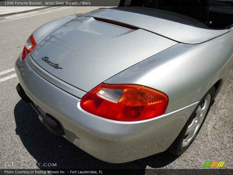 Arctic Silver Metallic / Black 1998 Porsche Boxster