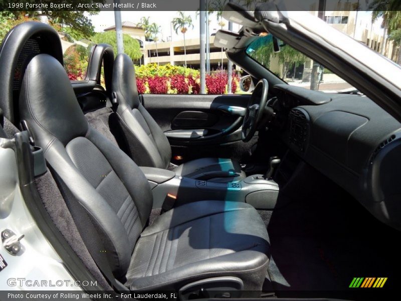 Arctic Silver Metallic / Black 1998 Porsche Boxster