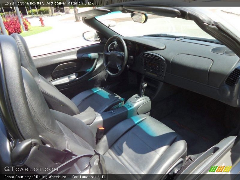 Arctic Silver Metallic / Black 1998 Porsche Boxster