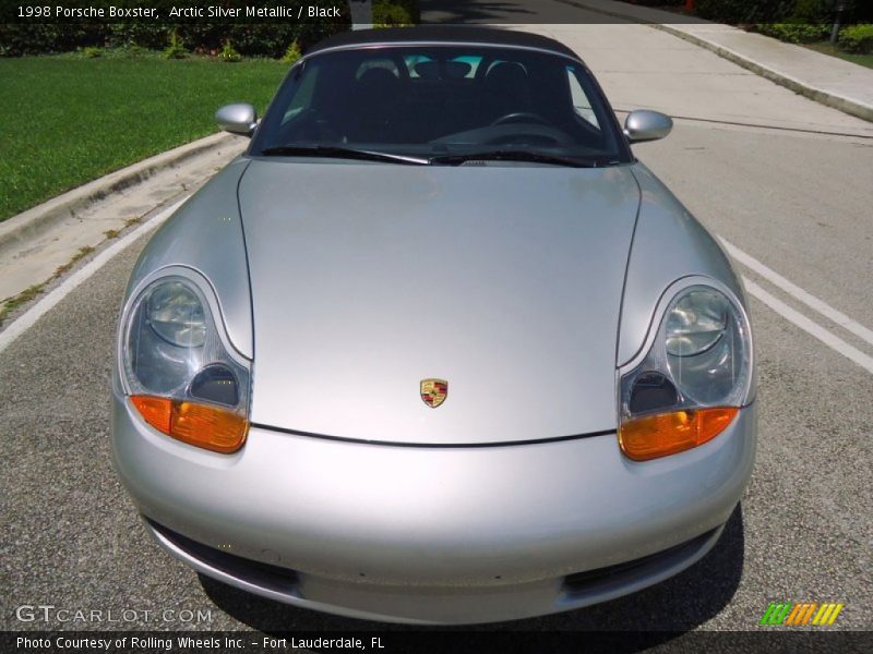 Arctic Silver Metallic / Black 1998 Porsche Boxster