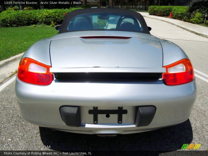 Arctic Silver Metallic / Black 1998 Porsche Boxster