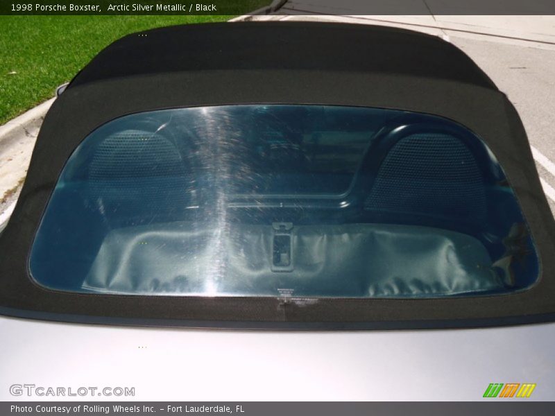 Arctic Silver Metallic / Black 1998 Porsche Boxster