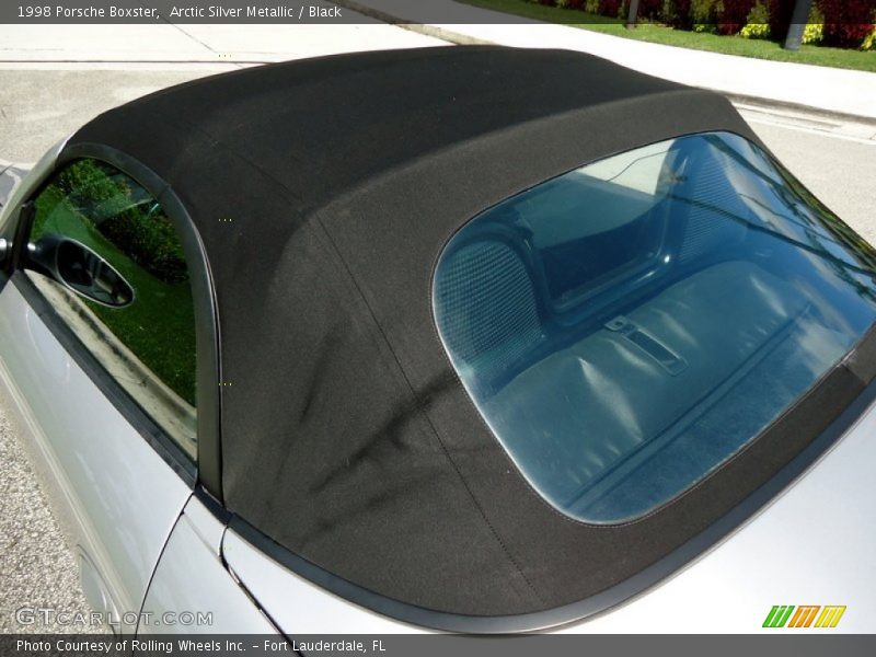 Arctic Silver Metallic / Black 1998 Porsche Boxster