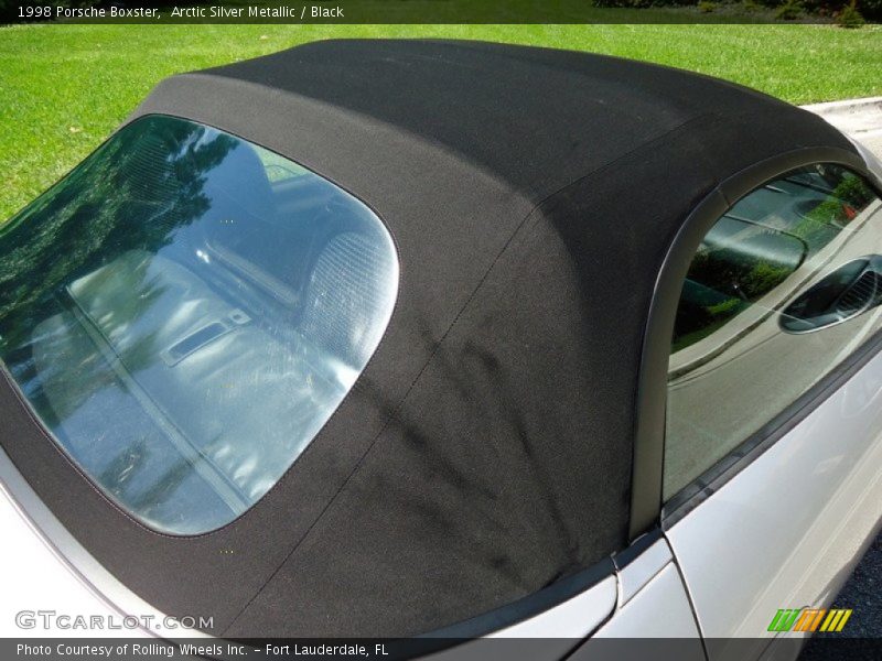 Arctic Silver Metallic / Black 1998 Porsche Boxster