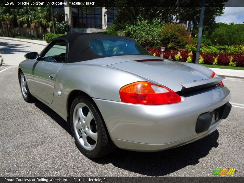 Arctic Silver Metallic / Black 1998 Porsche Boxster