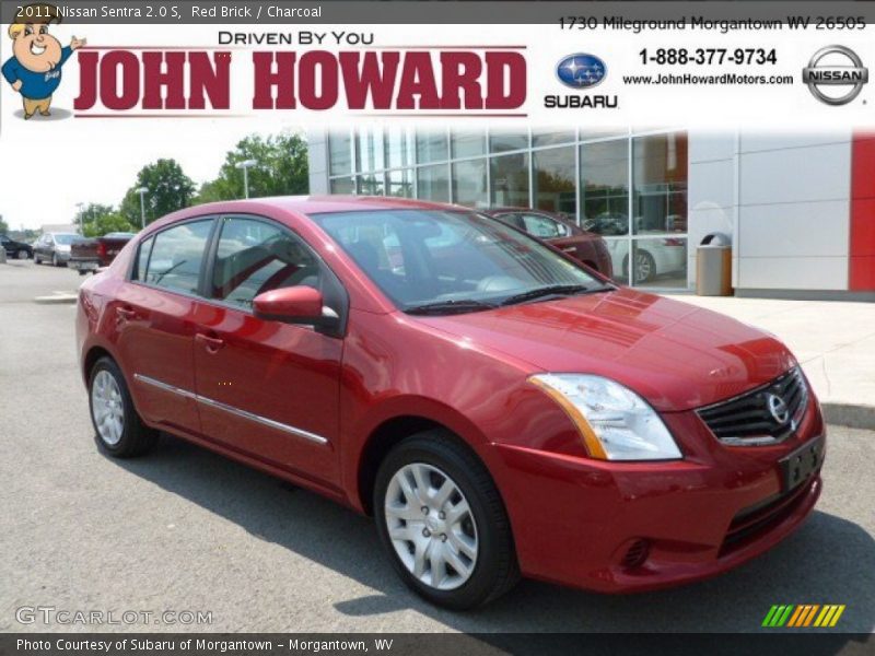 Red Brick / Charcoal 2011 Nissan Sentra 2.0 S
