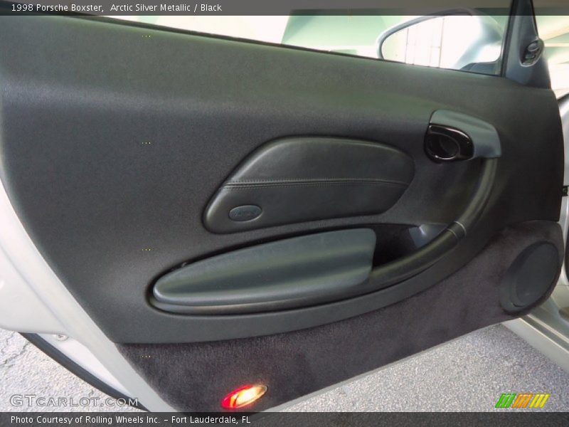 Arctic Silver Metallic / Black 1998 Porsche Boxster