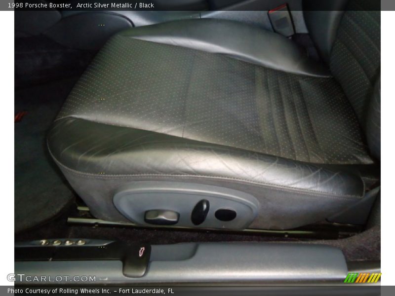 Arctic Silver Metallic / Black 1998 Porsche Boxster