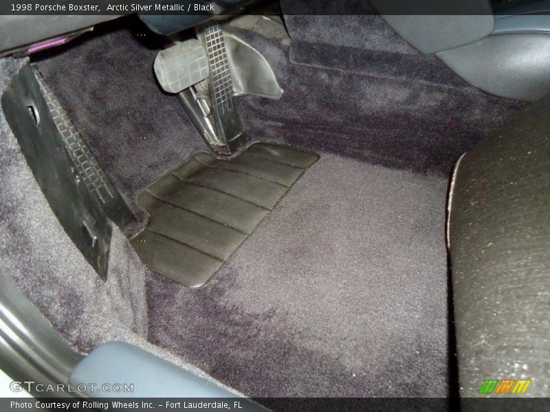 Arctic Silver Metallic / Black 1998 Porsche Boxster