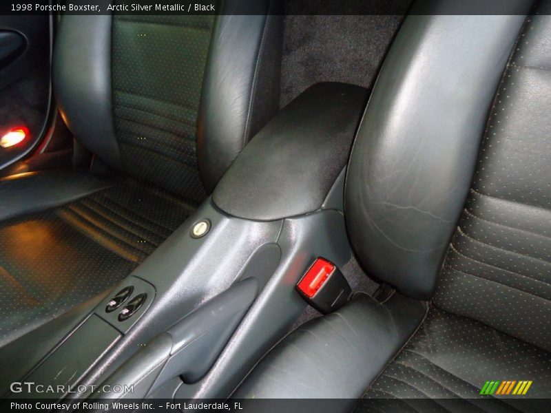 Arctic Silver Metallic / Black 1998 Porsche Boxster