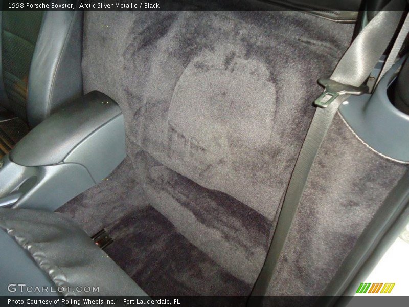 Arctic Silver Metallic / Black 1998 Porsche Boxster