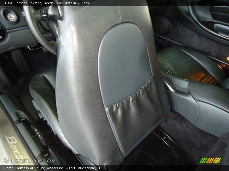 Arctic Silver Metallic / Black 1998 Porsche Boxster