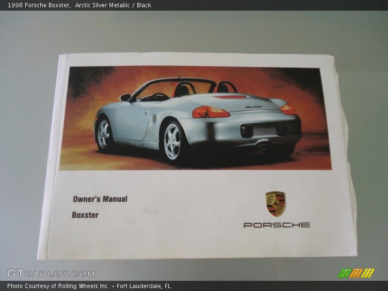 Arctic Silver Metallic / Black 1998 Porsche Boxster