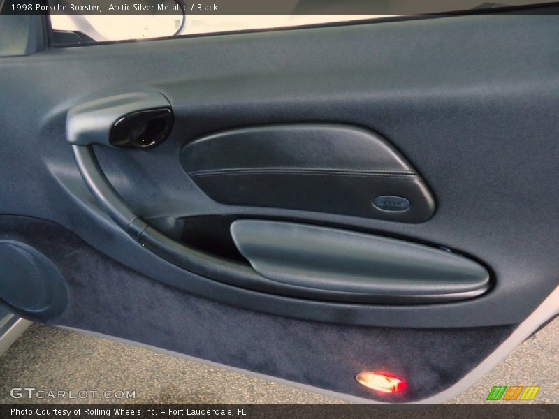 Arctic Silver Metallic / Black 1998 Porsche Boxster