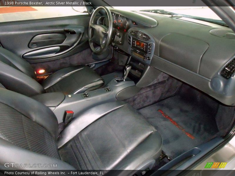 Arctic Silver Metallic / Black 1998 Porsche Boxster