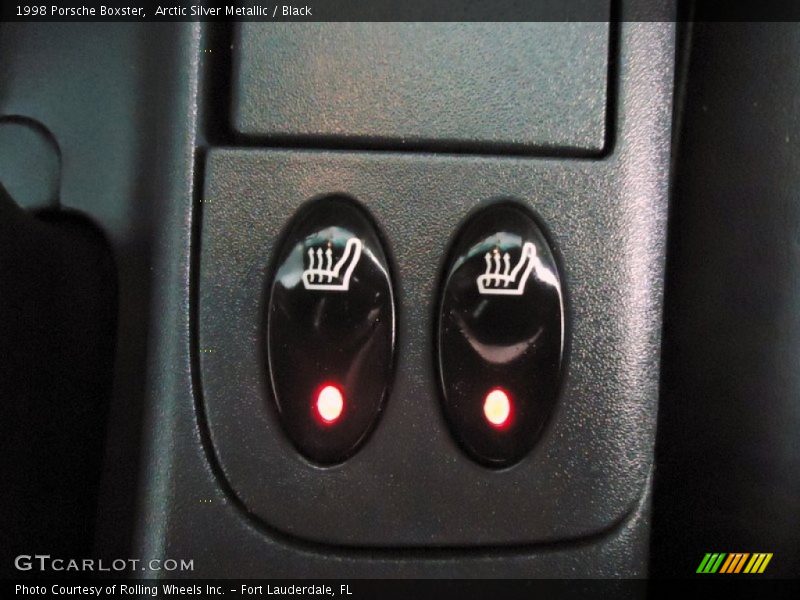 Arctic Silver Metallic / Black 1998 Porsche Boxster