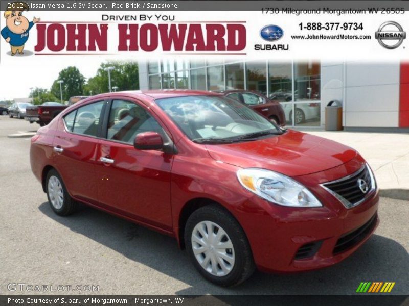 Red Brick / Sandstone 2012 Nissan Versa 1.6 SV Sedan