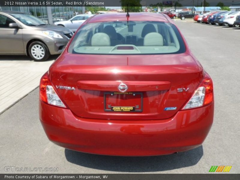 Red Brick / Sandstone 2012 Nissan Versa 1.6 SV Sedan
