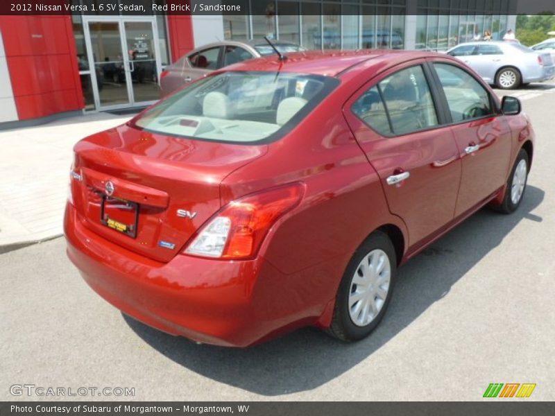 Red Brick / Sandstone 2012 Nissan Versa 1.6 SV Sedan