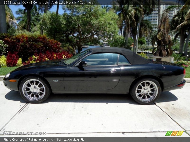 Anthracite Metallic / Cashmere 1998 Jaguar XK XK8 Convertible