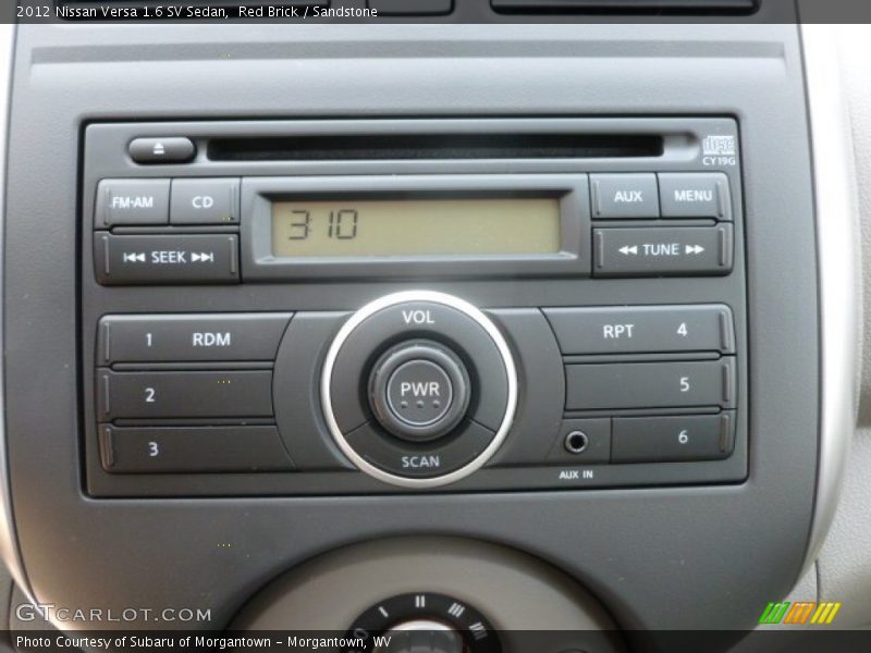 Red Brick / Sandstone 2012 Nissan Versa 1.6 SV Sedan