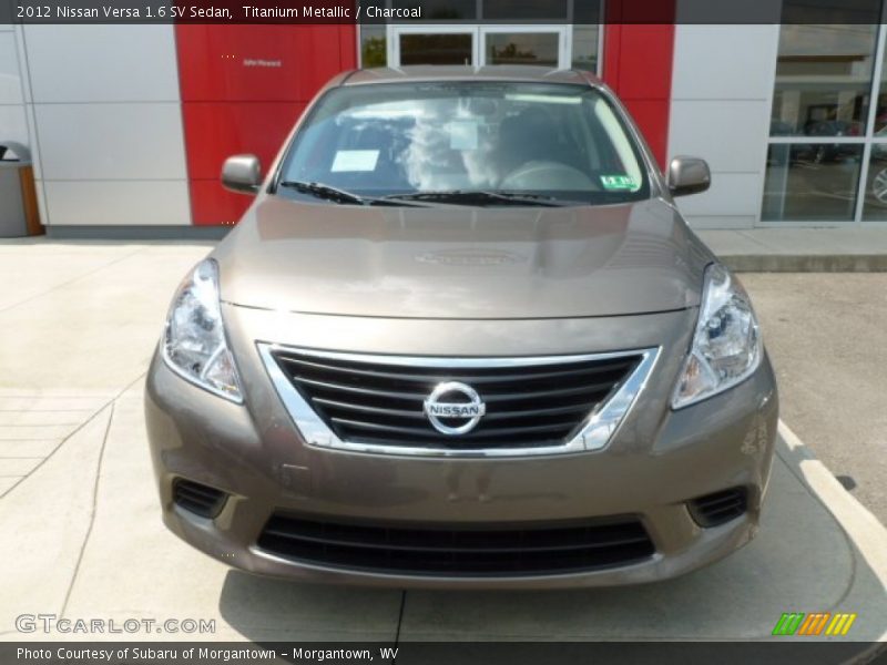 Titanium Metallic / Charcoal 2012 Nissan Versa 1.6 SV Sedan
