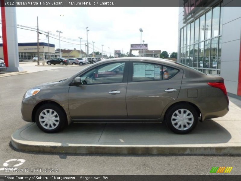 Titanium Metallic / Charcoal 2012 Nissan Versa 1.6 SV Sedan