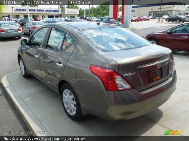 Titanium Metallic / Charcoal 2012 Nissan Versa 1.6 SV Sedan