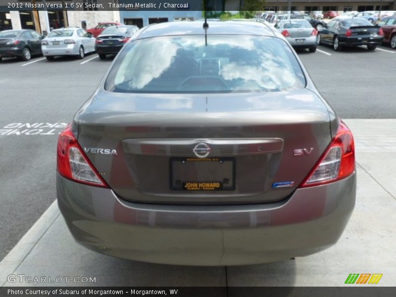 Titanium Metallic / Charcoal 2012 Nissan Versa 1.6 SV Sedan