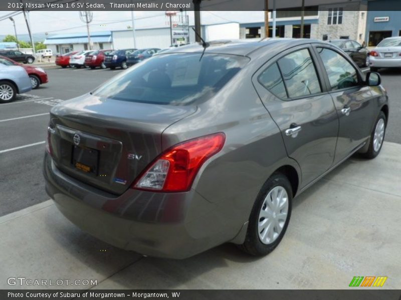 Titanium Metallic / Charcoal 2012 Nissan Versa 1.6 SV Sedan