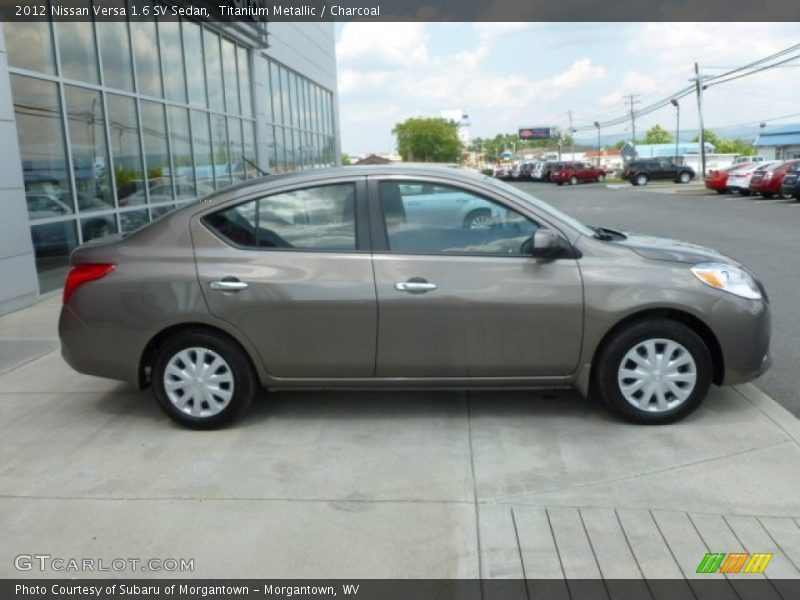 Titanium Metallic / Charcoal 2012 Nissan Versa 1.6 SV Sedan