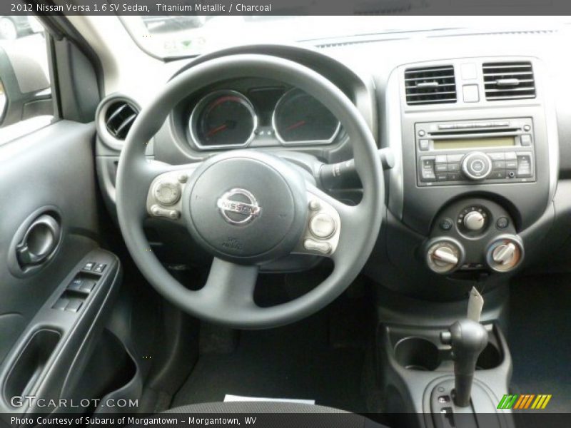 Titanium Metallic / Charcoal 2012 Nissan Versa 1.6 SV Sedan