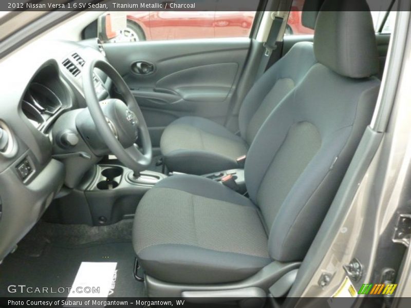 Titanium Metallic / Charcoal 2012 Nissan Versa 1.6 SV Sedan