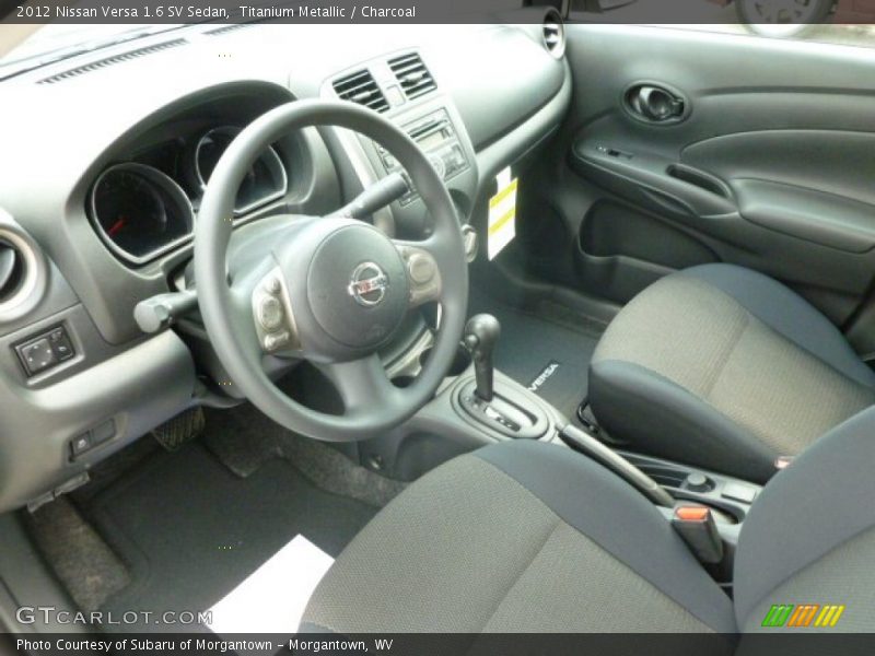Titanium Metallic / Charcoal 2012 Nissan Versa 1.6 SV Sedan