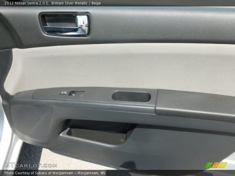 Brilliant Silver Metallic / Beige 2012 Nissan Sentra 2.0 S