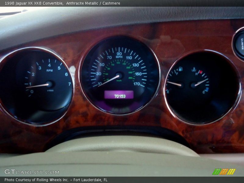 Anthracite Metallic / Cashmere 1998 Jaguar XK XK8 Convertible
