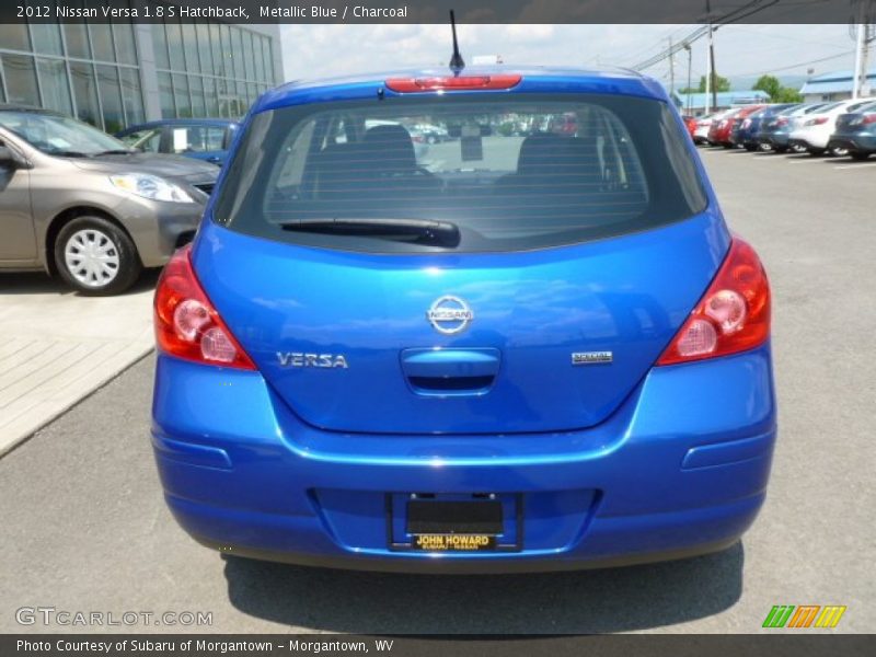 Metallic Blue / Charcoal 2012 Nissan Versa 1.8 S Hatchback