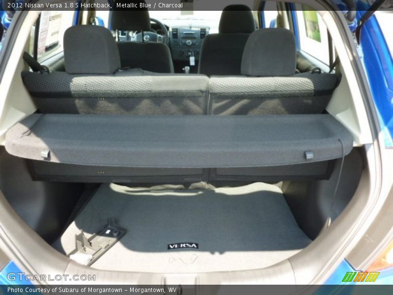 Metallic Blue / Charcoal 2012 Nissan Versa 1.8 S Hatchback