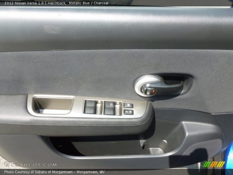 Metallic Blue / Charcoal 2012 Nissan Versa 1.8 S Hatchback