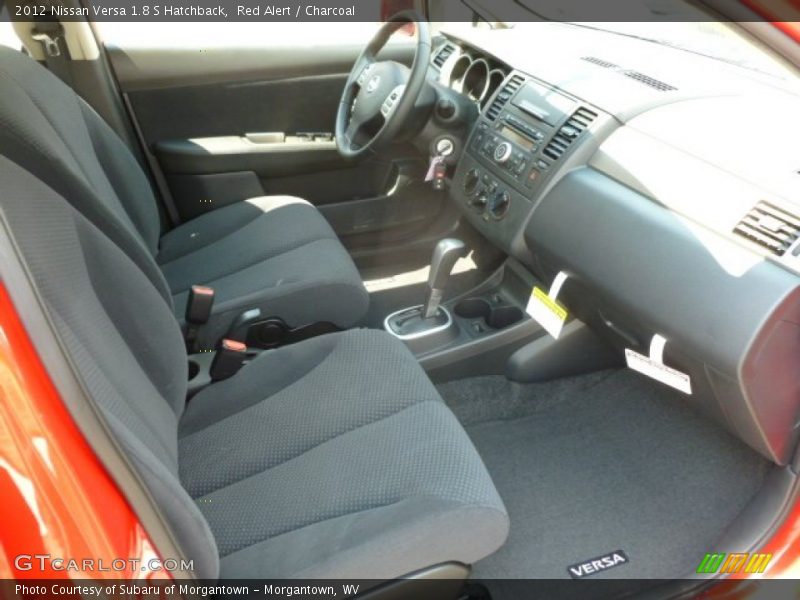 Red Alert / Charcoal 2012 Nissan Versa 1.8 S Hatchback