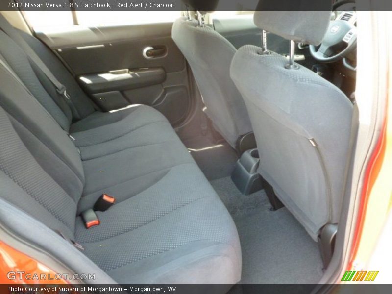 Red Alert / Charcoal 2012 Nissan Versa 1.8 S Hatchback