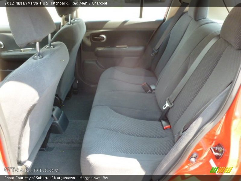 Red Alert / Charcoal 2012 Nissan Versa 1.8 S Hatchback