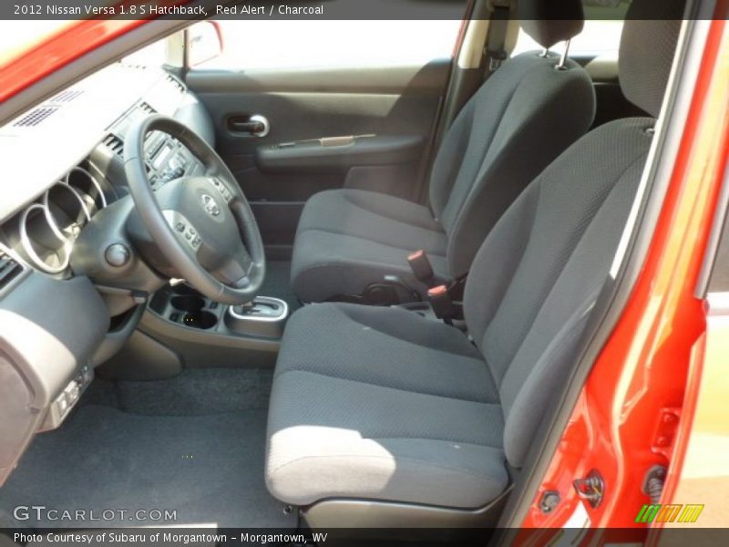 Red Alert / Charcoal 2012 Nissan Versa 1.8 S Hatchback