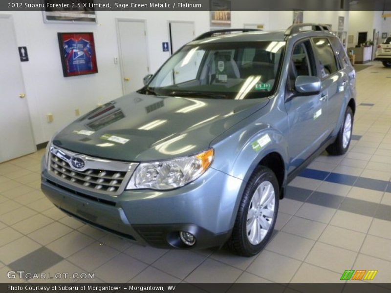 Sage Green Metallic / Platinum 2012 Subaru Forester 2.5 X Limited