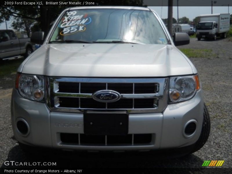 Brilliant Silver Metallic / Stone 2009 Ford Escape XLS