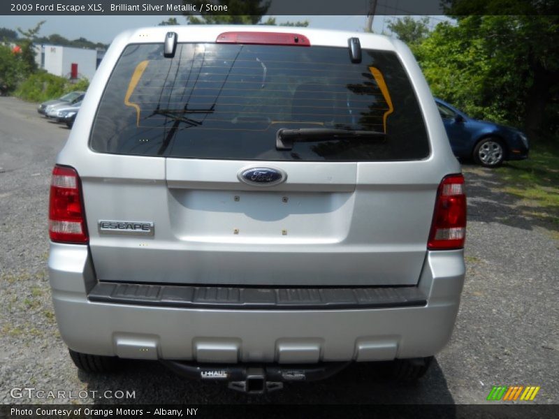 Brilliant Silver Metallic / Stone 2009 Ford Escape XLS