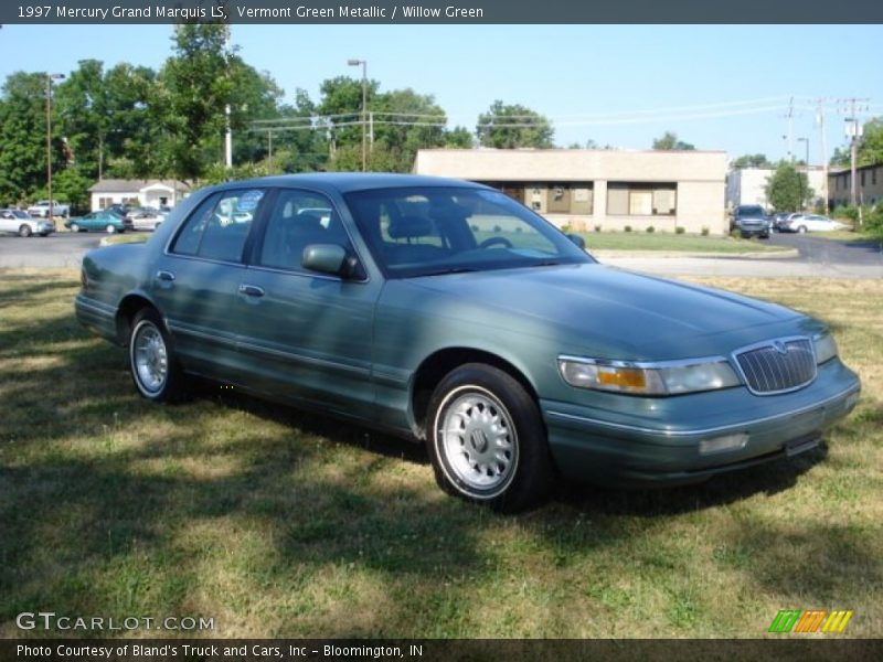 Vermont Green Metallic / Willow Green 1997 Mercury Grand Marquis LS