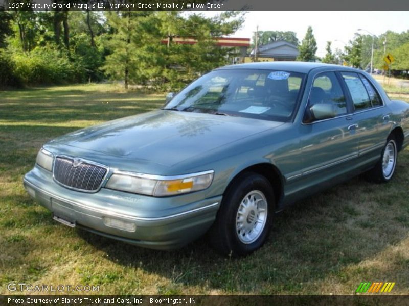 Vermont Green Metallic / Willow Green 1997 Mercury Grand Marquis LS
