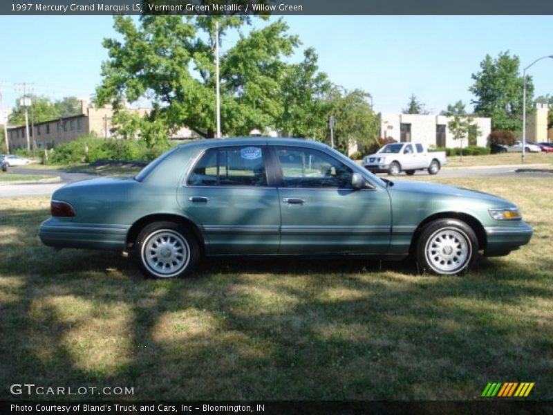 Vermont Green Metallic / Willow Green 1997 Mercury Grand Marquis LS