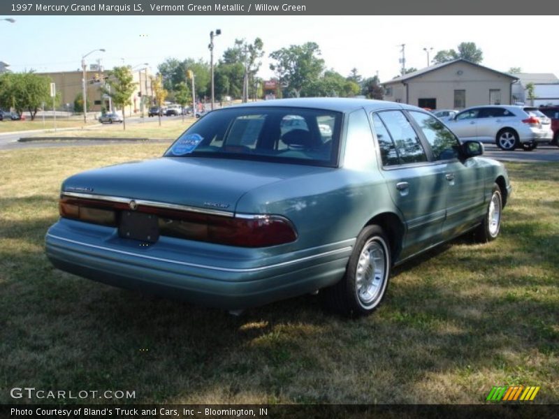Vermont Green Metallic / Willow Green 1997 Mercury Grand Marquis LS
